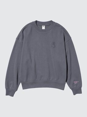 NWOT Uniqlo Miffy in Bloom Sweatshirt in dark gray, size XS